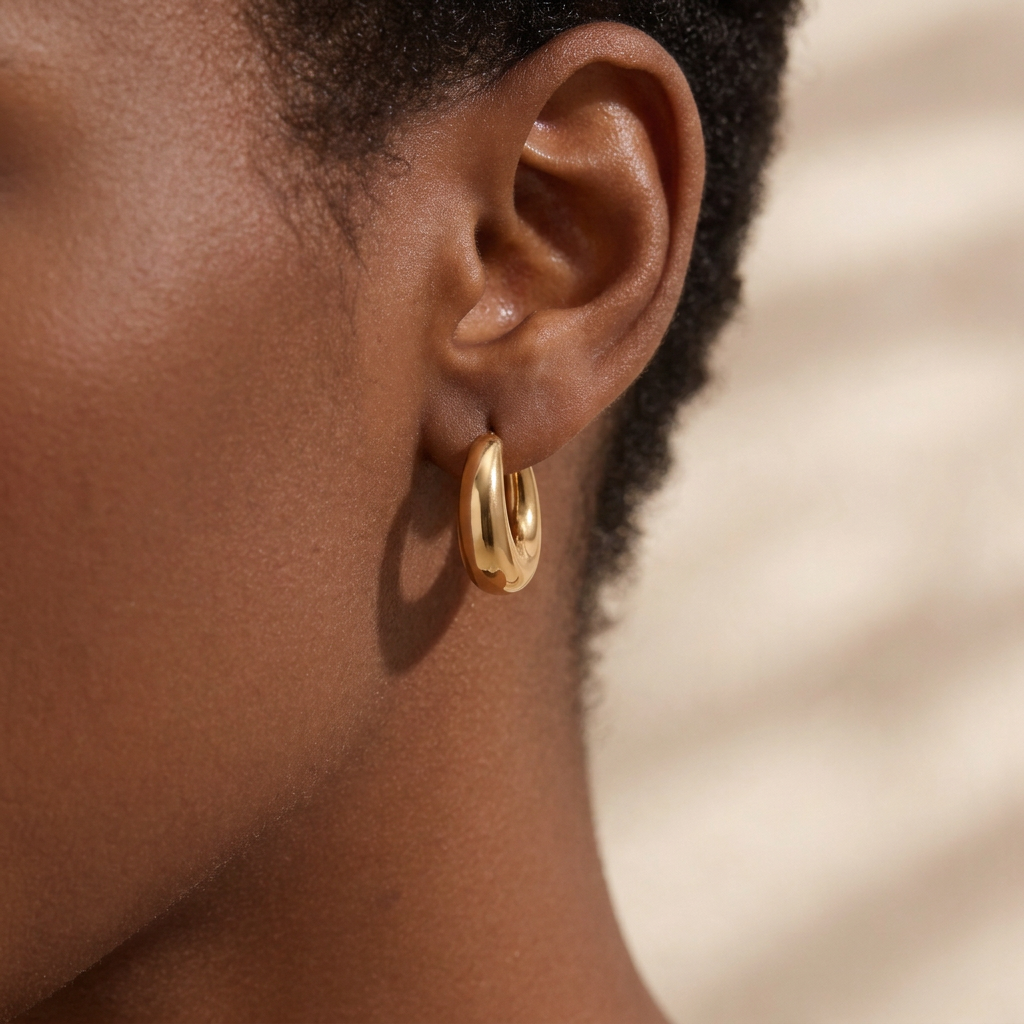 Molten Flow Hoops Earring