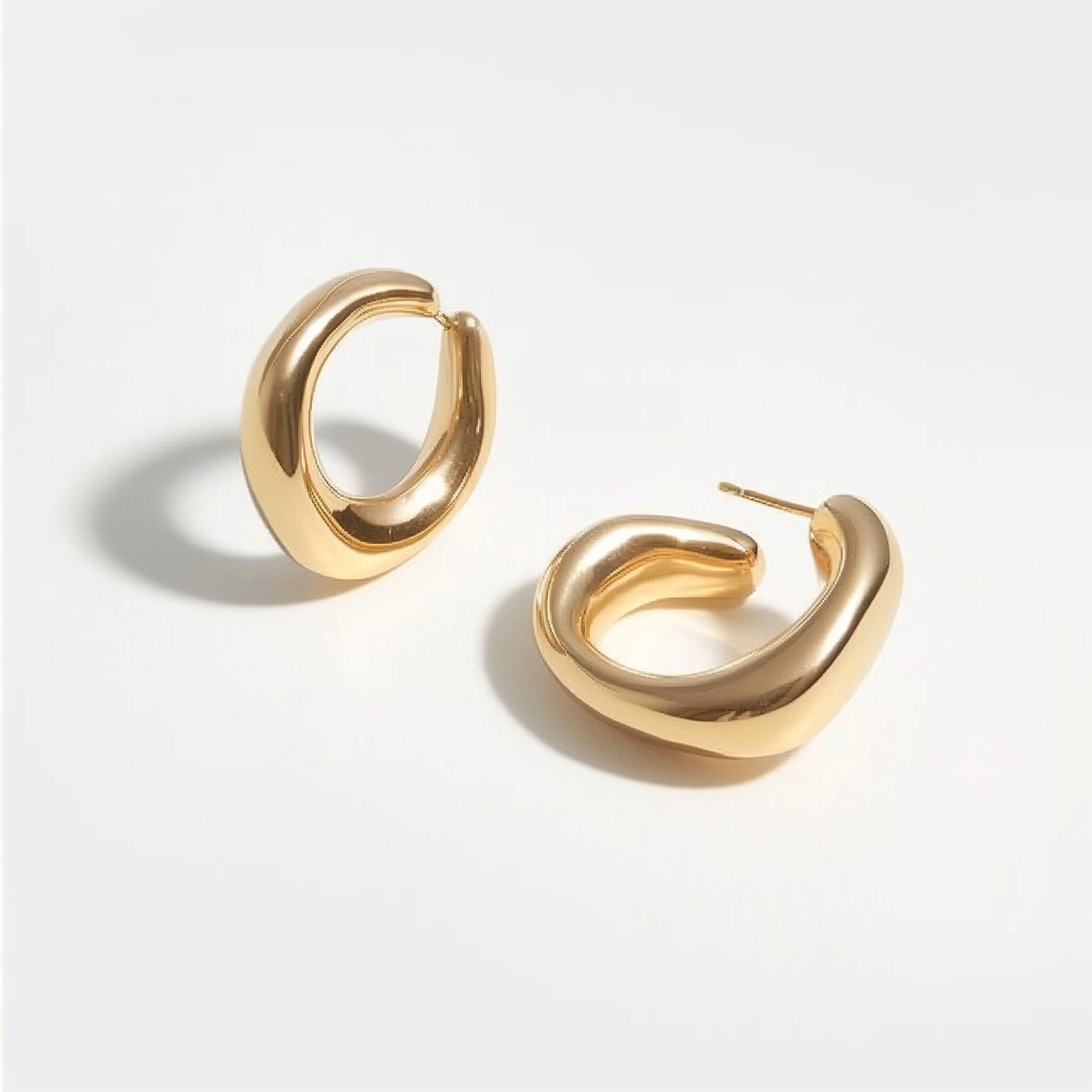 Molten Flow Hoops Earring